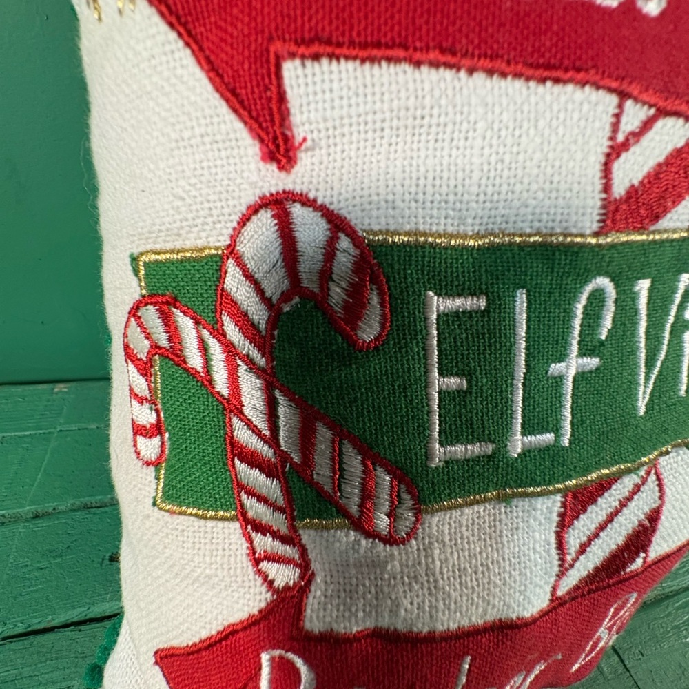 Festive North Pole Holiday Pillow - Picture 6 of 12